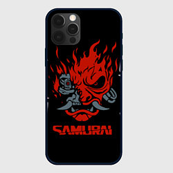 Чехол для iPhone 12 Pro Max CYBERPUNK 2077 самураи, цвет: 3D-черный