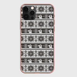 Чехол для iPhone 12 Pro Max Squirrel Pattern, цвет: 3D-светло-розовый
