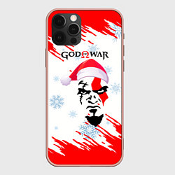 Чехол для iPhone 12 Pro Max Новогодний God of War, цвет: 3D-светло-розовый