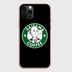 Чехол для iPhone 12 Pro Max ONE-PUNCH MAN OK COFFEE, цвет: 3D-светло-розовый