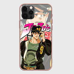 Чехол для iPhone 12 Pro Max JOJO BIZARRE ADVENTURE ДЖОДЖО, цвет: 3D-светло-розовый