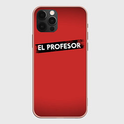 Чехол для iPhone 12 Pro Max EL PROFESOR БУМАЖНЫЙ ДОМ, цвет: 3D-светло-розовый