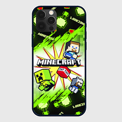 Чехол для iPhone 12 Pro Max MINECRAFT ART МАЙНКРАФТ АРТ, цвет: 3D-черный