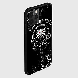 Чехол для iPhone 12 Pro Max ВЕДЬМАК КАЕР МОРХЕН, ШКОЛА ВОЛКА, цвет: 3D-черный — фото 2