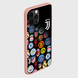 Чехол для iPhone 12 Pro Max JUVENTUS LOGOBOMBING SPORT, цвет: 3D-светло-розовый — фото 2