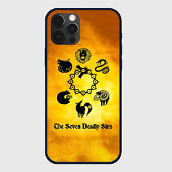 Чехол для iPhone 12 Pro Max Все 7 смертных грехов, цвет: 3D-черный