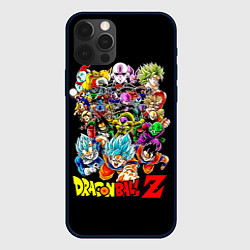 Чехол для iPhone 12 Pro Max Персонажи Dragon Ball, цвет: 3D-черный