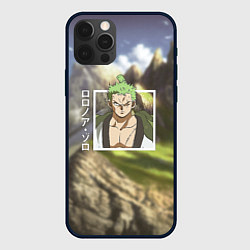 Чехол для iPhone 12 Pro Max Ван-Пис One Piece, Зоро Ророноа Zoro Roronoa, цвет: 3D-черный