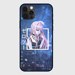 Чехол для iPhone 12 Pro Max Zero Two в платье, Darling in the Franxx, цвет: 3D-черный