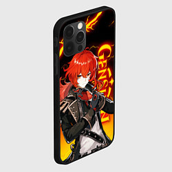 Чехол для iPhone 12 Pro Max GENSHIN IMPACT ДИЛЮК, МОЛНИИ FLASH, цвет: 3D-черный — фото 2