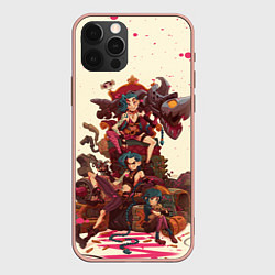 Чехол для iPhone 12 Pro Max ЛИГА ЛЕГЕНД JINX ARCANE, цвет: 3D-светло-розовый