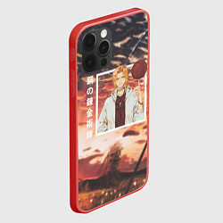 Чехол для iPhone 12 Pro Max Стальной алхимик Fullmetal Alchemist, Эдвард Элрик, цвет: 3D-красный — фото 2