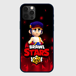 Чехол для iPhone 12 Pro Max ФЭНГ БРАВЛ СТАРС, FANG BRAWL STARS ОГОНЬ, цвет: 3D-черный