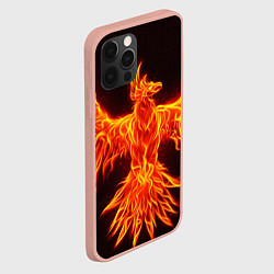 Чехол для iPhone 12 Pro Max ОГНЕННЫЙ ФЕНИКС FIRE PHOENIX, цвет: 3D-светло-розовый — фото 2