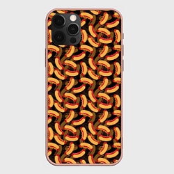 Чехол для iPhone 12 Pro Max Хот-Доги Hot Dogs, цвет: 3D-светло-розовый