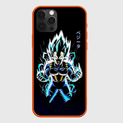 Чехол для iPhone 12 Pro Max Разряд молнии Гоку - Dragon Ball, цвет: 3D-красный