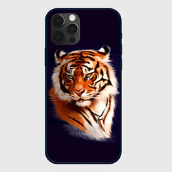 Чехол для iPhone 12 Pro Max Грозный Тигр Символ 2022 Года Tiger Beast, цвет: 3D-черный