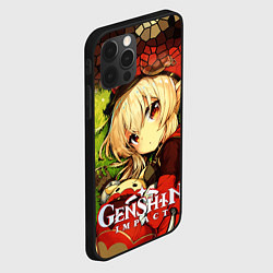 Чехол для iPhone 12 Pro Max Кли - искорка из Genshin Impact, цвет: 3D-черный — фото 2