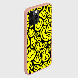 Чехол для iPhone 12 Pro Max The Смайлики, цвет: 3D-светло-розовый — фото 2
