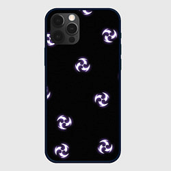 Чехол для iPhone 12 Pro Max СТИХИЯ ЭЛЕКТРО НЕОН, ГЕНШИН ИМПАКТ, цвет: 3D-черный
