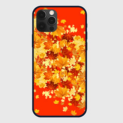 Чехол для iPhone 12 Pro Max Кленовый листопад, цвет: 3D-черный