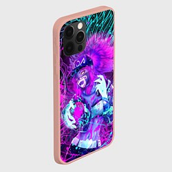 Чехол для iPhone 12 Pro Max KDA NEON DRAGON LEAGUE OF LEGENDS, НЕОНОВЫЕ БРЫЗГИ, цвет: 3D-светло-розовый — фото 2