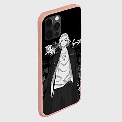 Чехол для iPhone 12 Pro Max MICKEY TOKYO REVENGERS ЧЁРНО БЕЛЫЙ, цвет: 3D-светло-розовый — фото 2