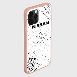 Чехол для iPhone 12 Pro Max Nissan ниссан, цвет: 3D-светло-розовый — фото 2