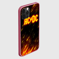 Чехол для iPhone 12 Pro Max ACDC Neon, цвет: 3D-малиновый — фото 2