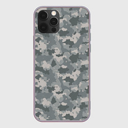 Чехол для iPhone 12 Pro Max Серый Камуфляж городской, цвет: 3D-серый