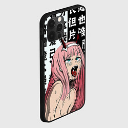 Чехол для iPhone 12 Pro Max AHEGAO ZERO TWO Зеро ту ахегао, цвет: 3D-черный — фото 2