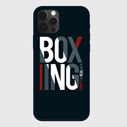 Чехол для iPhone 12 Pro Max Бокс - Boxing, цвет: 3D-черный