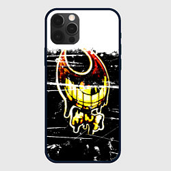 Чехол для iPhone 12 Pro Max Bendy and the Ink Machine Бэнди, цвет: 3D-черный