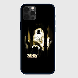 Чехол для iPhone 12 Pro Max Bendy And The Ink Machine подтеки, цвет: 3D-черный