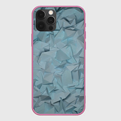 Чехол для iPhone 12 Pro Max ЛеДяная Геометрия, цвет: 3D-малиновый