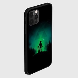 Чехол для iPhone 12 Pro Max Линк на холме, цвет: 3D-черный — фото 2
