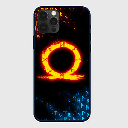 Чехол для iPhone 12 Pro Max GOD OF WAR CRATOS FIRE SYMBOL RUNE, цвет: 3D-черный