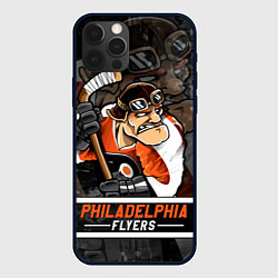 Чехол для iPhone 12 Pro Max Филадельфия Флайерз, Philadelphia Flyers, цвет: 3D-черный