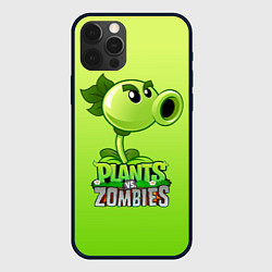 Чехол для iPhone 12 Pro Max Plants vs Zombies - Горохострел, цвет: 3D-черный