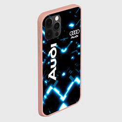 Чехол для iPhone 12 Pro Max Audi Neon, цвет: 3D-светло-розовый — фото 2