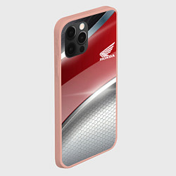 Чехол для iPhone 12 Pro Max Honda Текстура, цвет: 3D-светло-розовый — фото 2