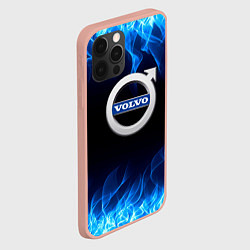 Чехол для iPhone 12 Pro Max Volvo - Огонь, цвет: 3D-светло-розовый — фото 2