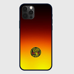 Чехол для iPhone 12 Pro Max Кобра Кай Cobra Kai Gadient, цвет: 3D-черный