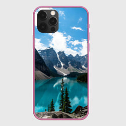 Чехол для iPhone 12 Pro Max КанадаБанф, цвет: 3D-малиновый