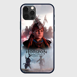 Чехол для iPhone 12 Pro Max Элой Horizon Forbidden West game, цвет: 3D-черный