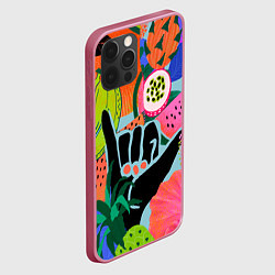 Чехол для iPhone 12 Pro Max Лето хипстера, цвет: 3D-малиновый — фото 2