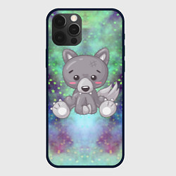 Чехол для iPhone 12 Pro Max Маленький серый волк, цвет: 3D-черный