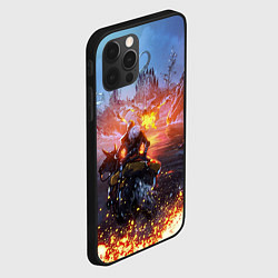 Чехол для iPhone 12 Pro Max ELDEN RING БИТВА С ДРАКОНОМ, цвет: 3D-черный — фото 2