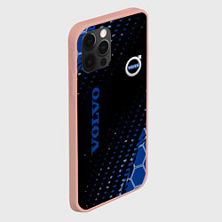 Чехол для iPhone 12 Pro Max Volvo - Вольво Sport соты, цвет: 3D-светло-розовый — фото 2