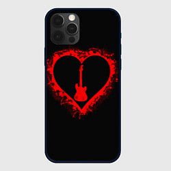 Чехол для iPhone 12 Pro Max Любовь к музыке Гитара, цвет: 3D-черный